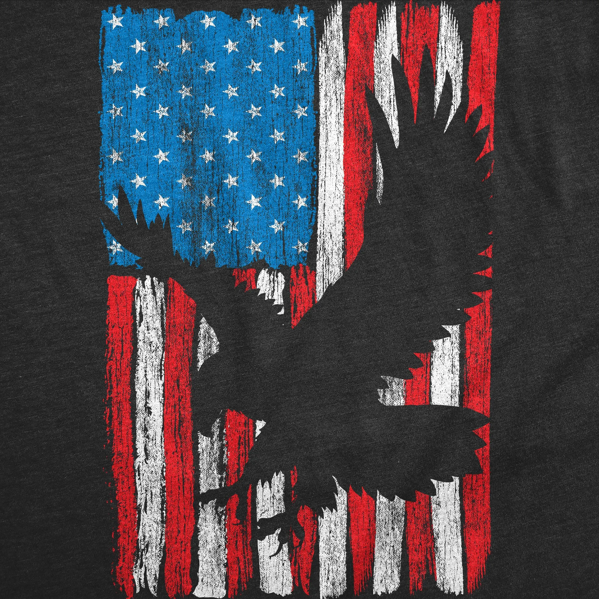 Eagle In Flag Women's T Shirt sold by Crazy Dog T-Shirts product image thumbnail 2