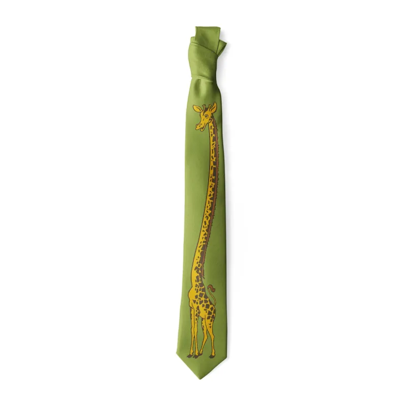 Giraffe Neck Tie Tie sold by Crazy Dog T-Shirts