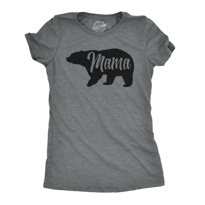Mama Bear Women's T Shirt sold by Crazy Dog T-Shirts