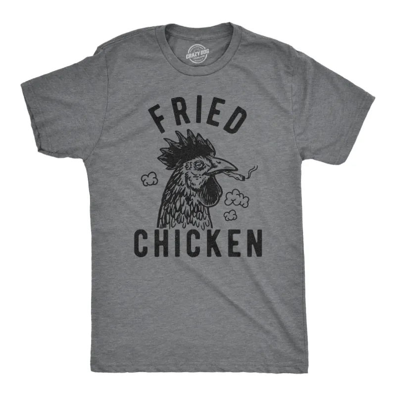 Fried Chicken Men's T Shirt sold by Crazy Dog T-Shirts