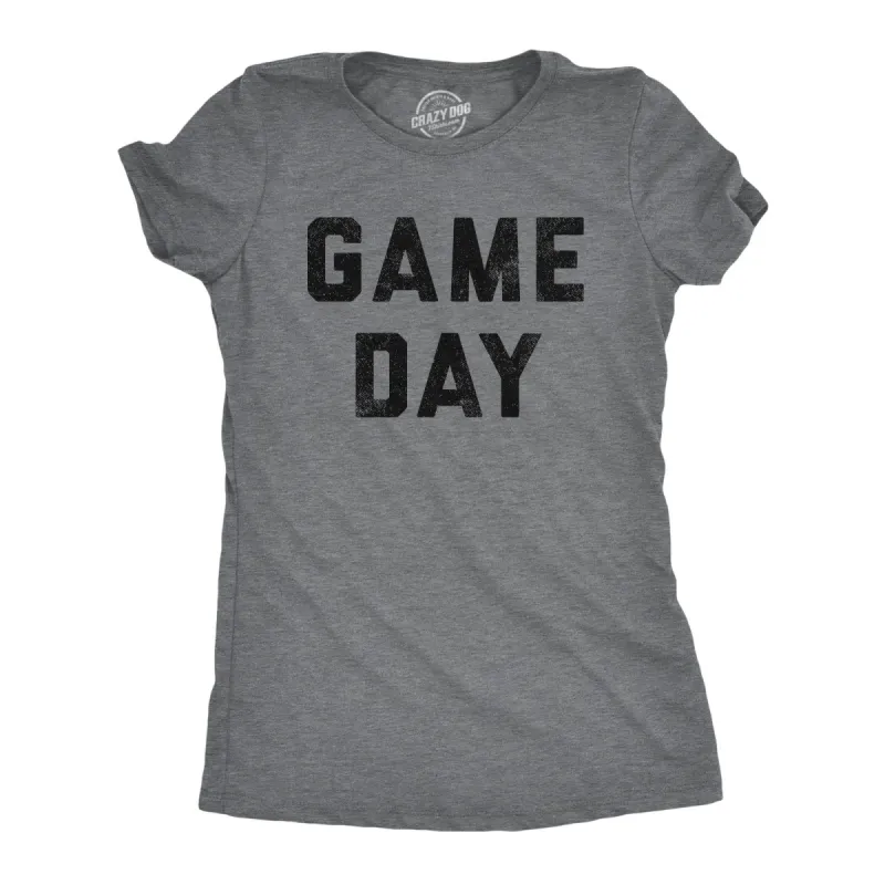 Game Day Women's T Shirt sold by Crazy Dog T-Shirts