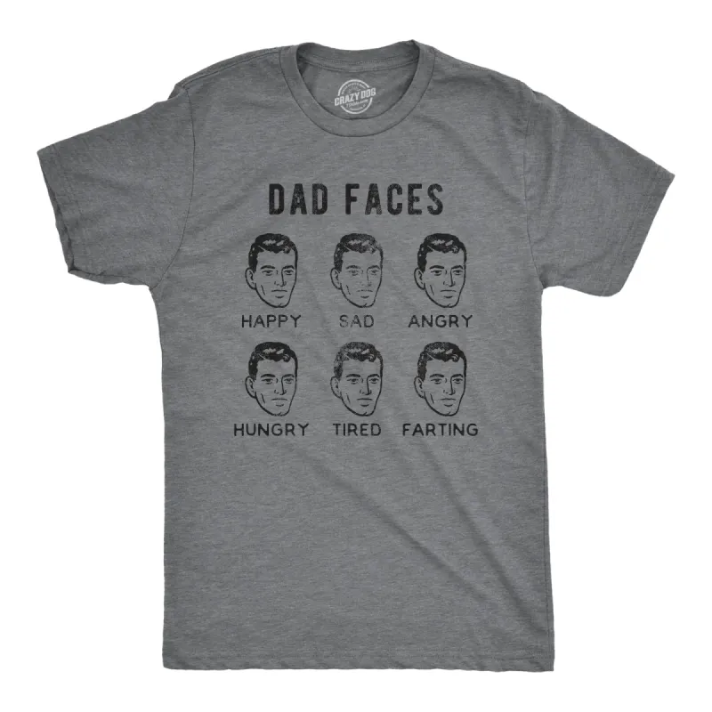 Dad Faces Men's T Shirt sold by Crazy Dog T-Shirts