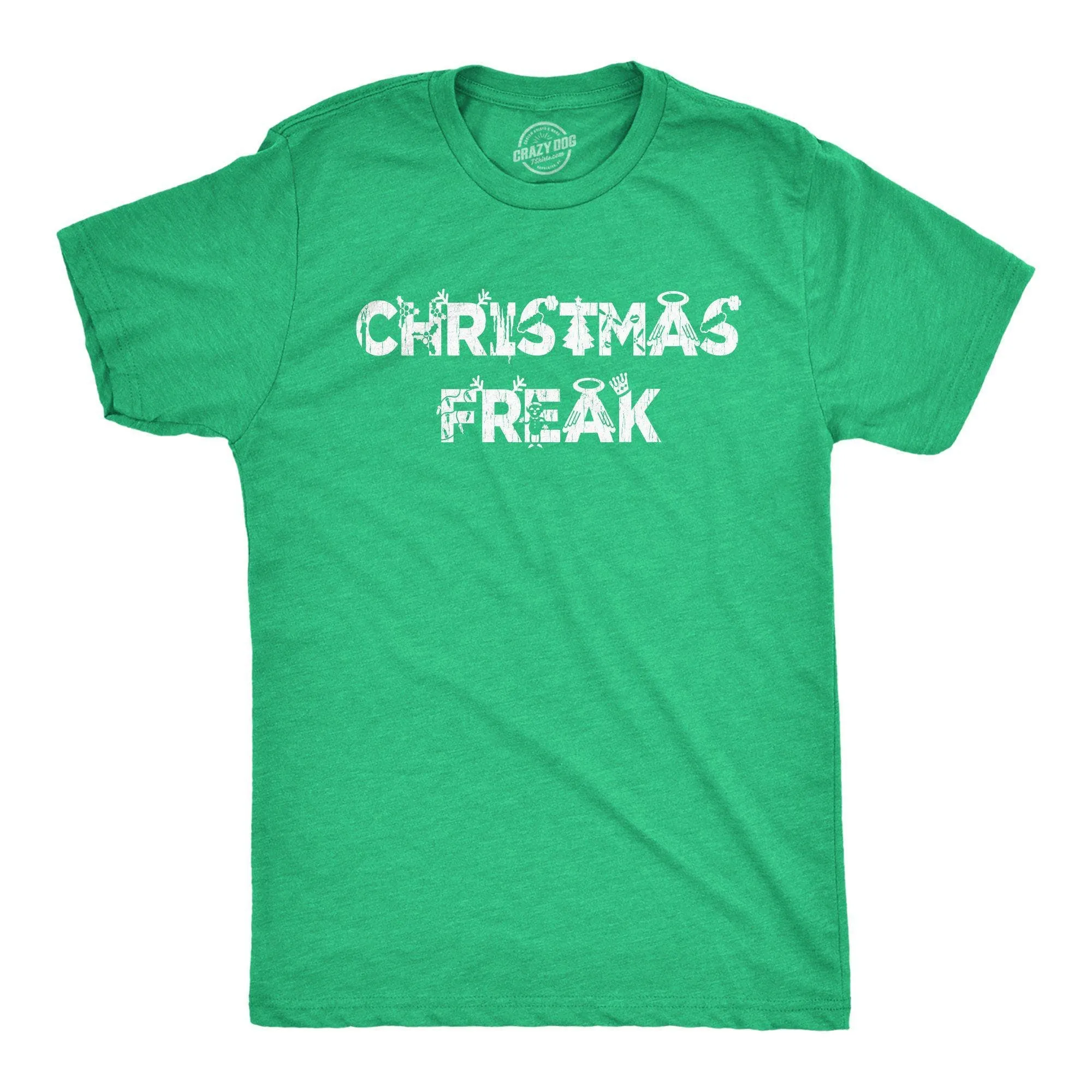 Christmas Freak Men's T Shirt sold by Crazy Dog T-Shirts
