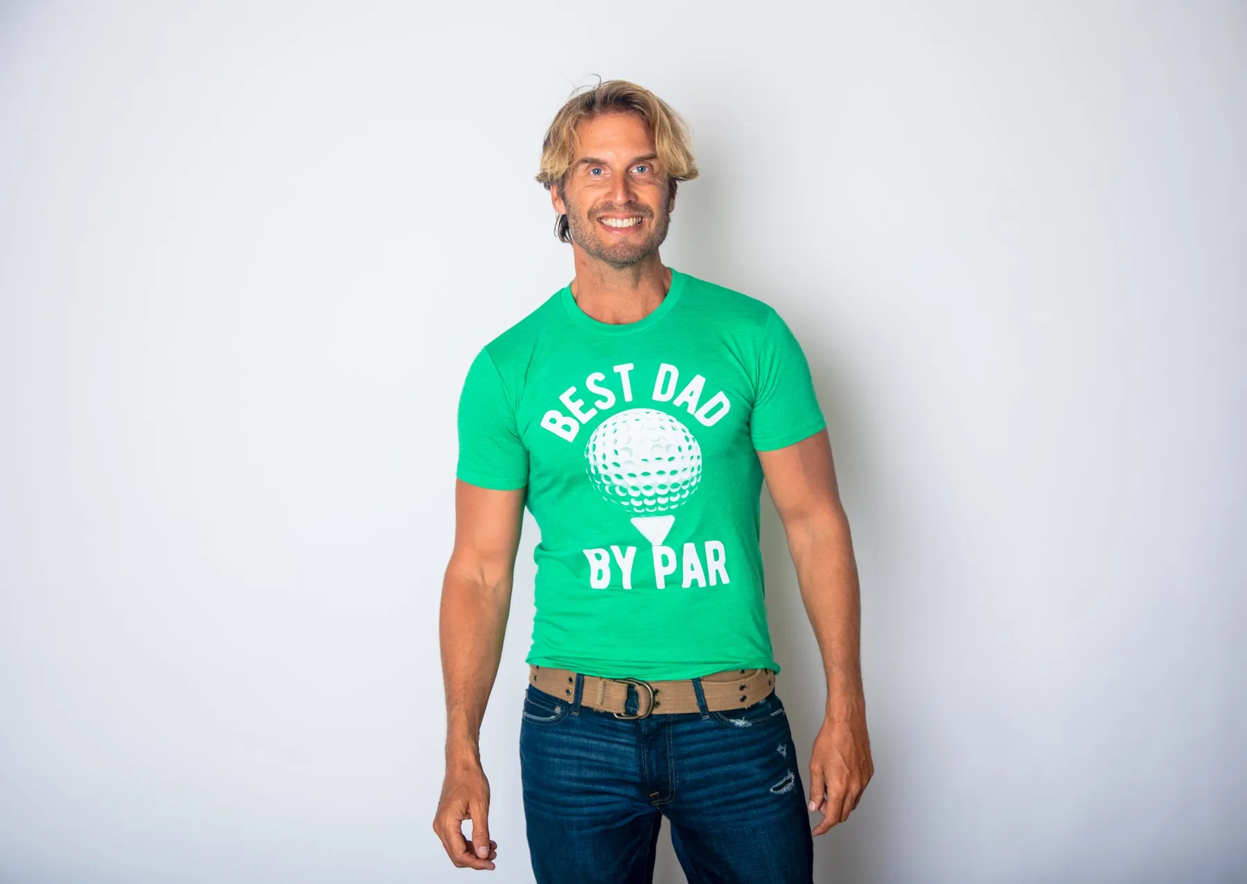 Best Dad By Par Men's T Shirt sold by Crazy Dog T-Shirts product image thumbnail 4