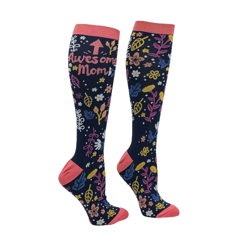 Awesome Mom Compression Socks sold by Crazy Dog T-Shirts