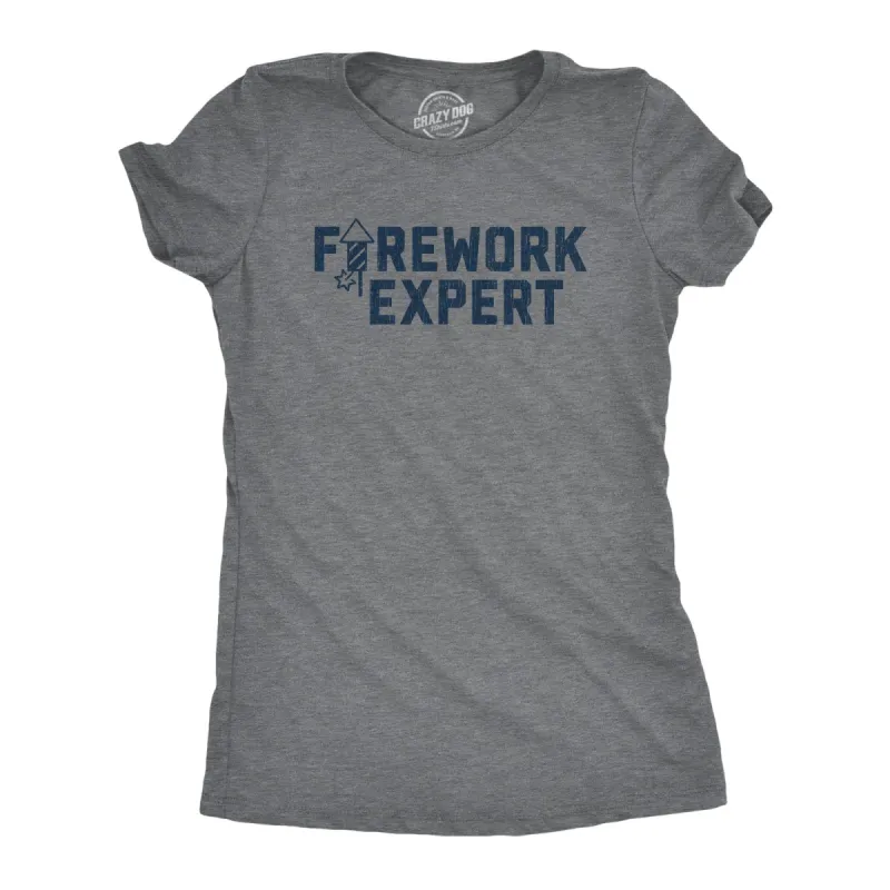 Firework Expert Women's T Shirt sold by Crazy Dog T-Shirts