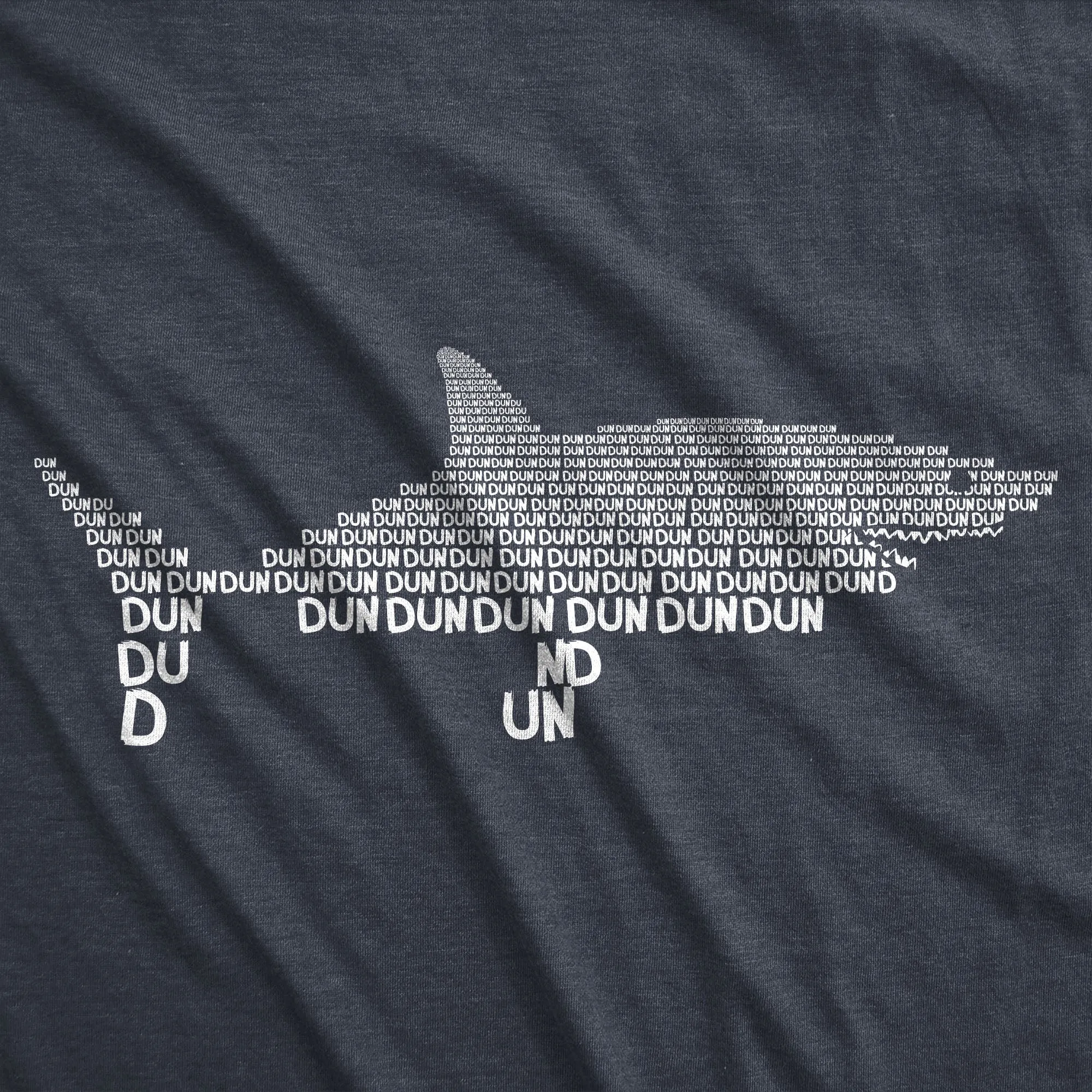 Dun Dun Dun Graphic Shark Text Women's T Shirt sold by Crazy Dog T-Shirts product image thumbnail 2
