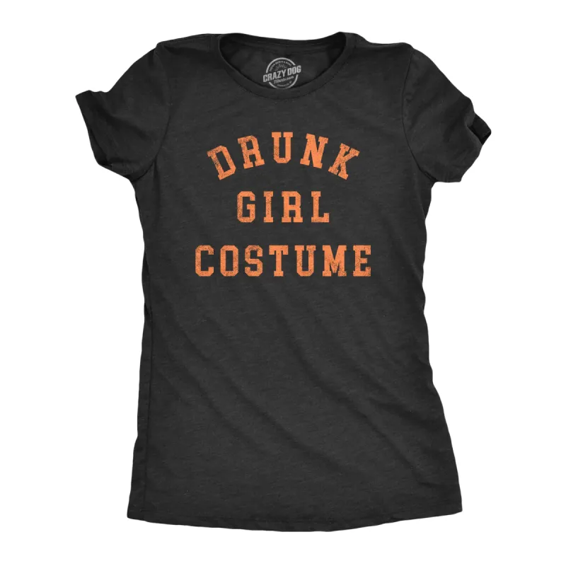 Drunk Girl Costume Women's T Shirt sold by Crazy Dog T-Shirts