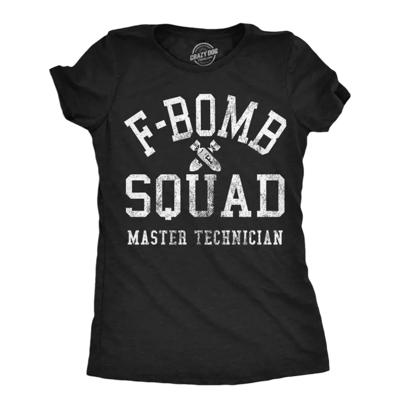 F Bomb Squad Women's T Shirt sold by Crazy Dog T-Shirts