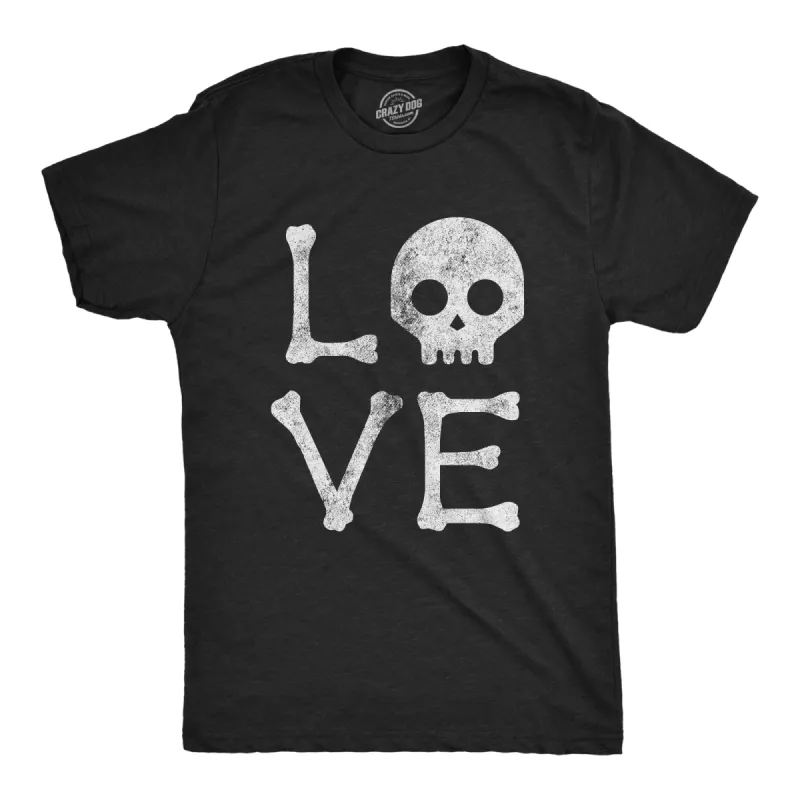 Love Skull Men's T Shirt sold by Crazy Dog T-Shirts