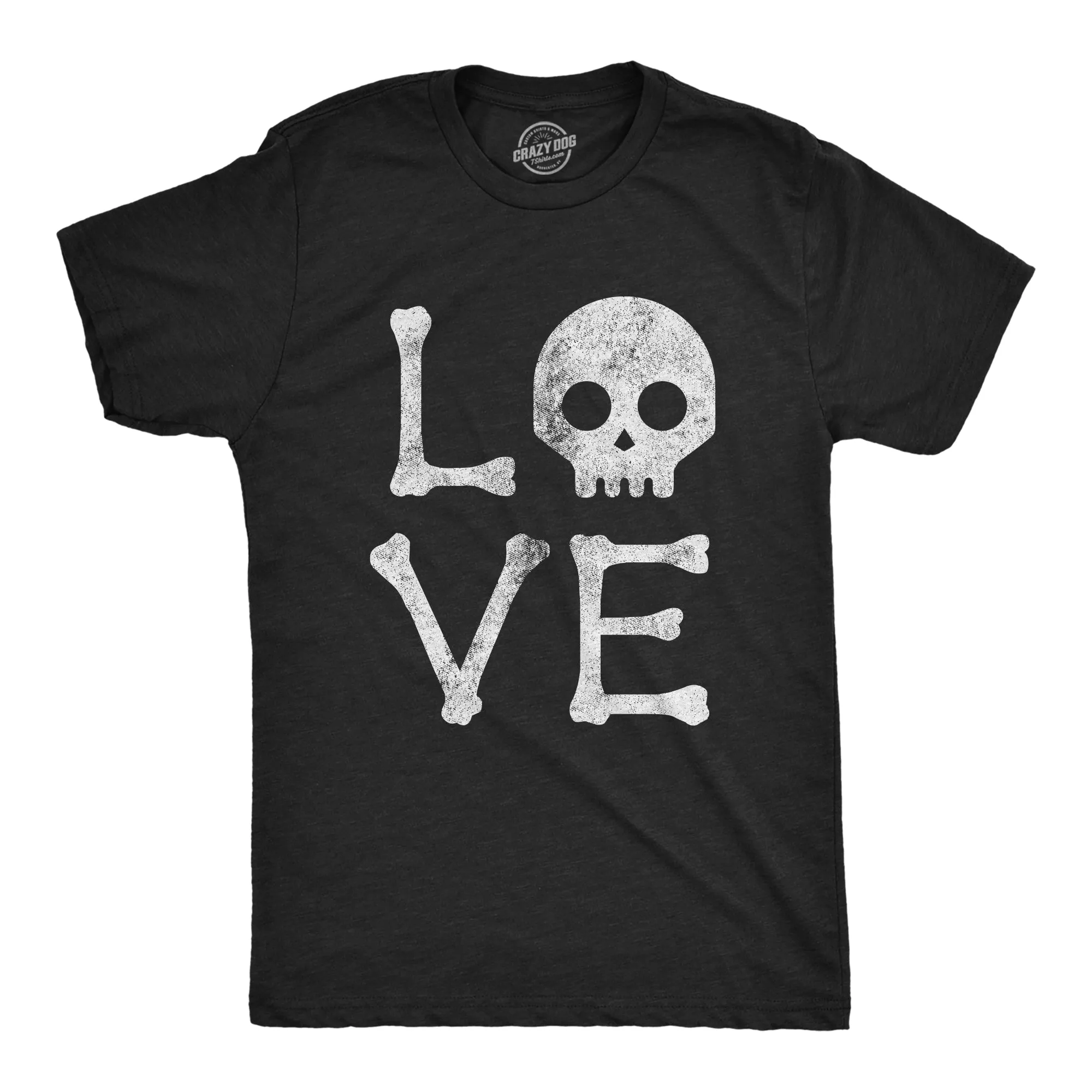 Love Skull Men's T Shirt sold by Crazy Dog T-Shirts