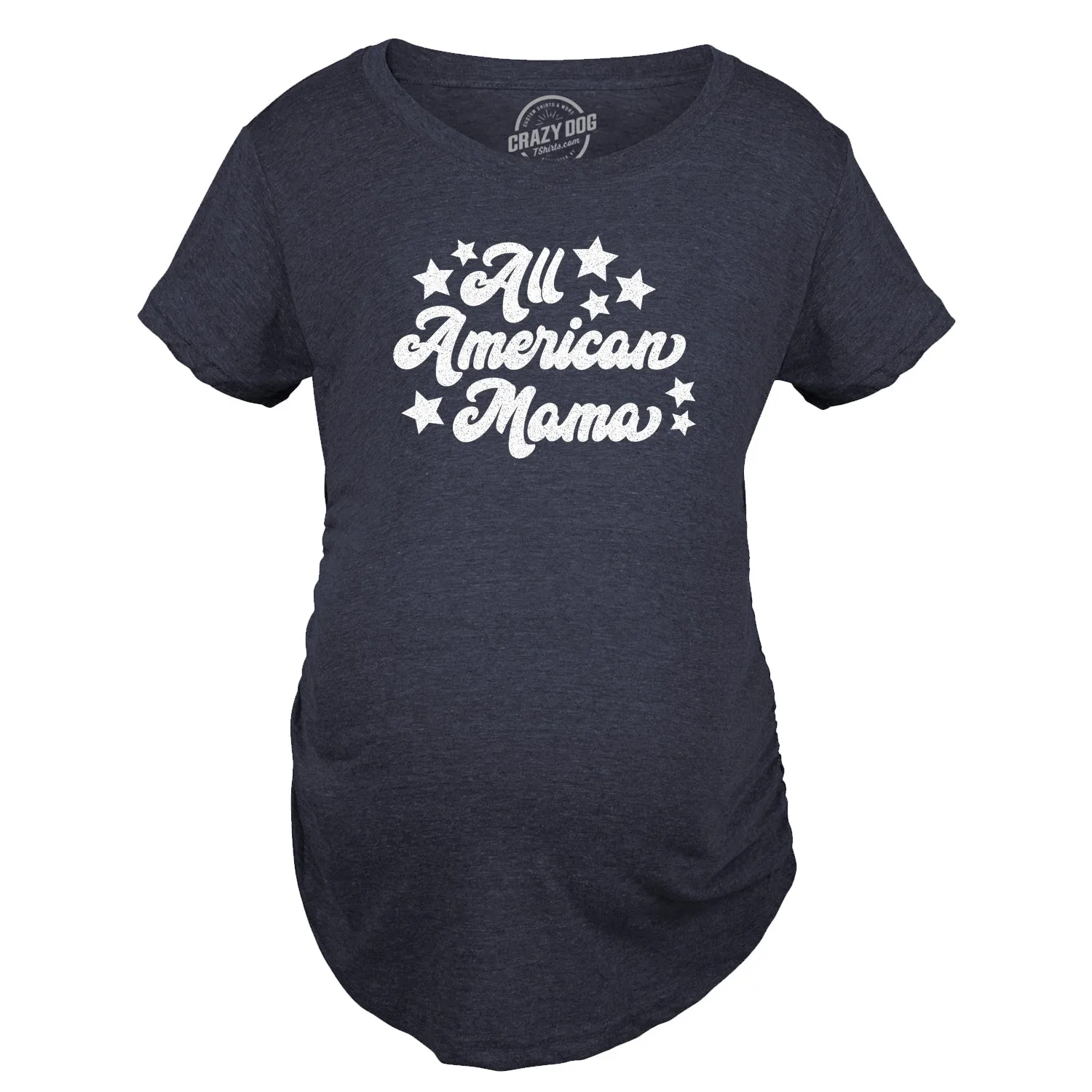 All American Mama Maternity T Shirt sold by Crazy Dog T-Shirts product image thumbnail 3