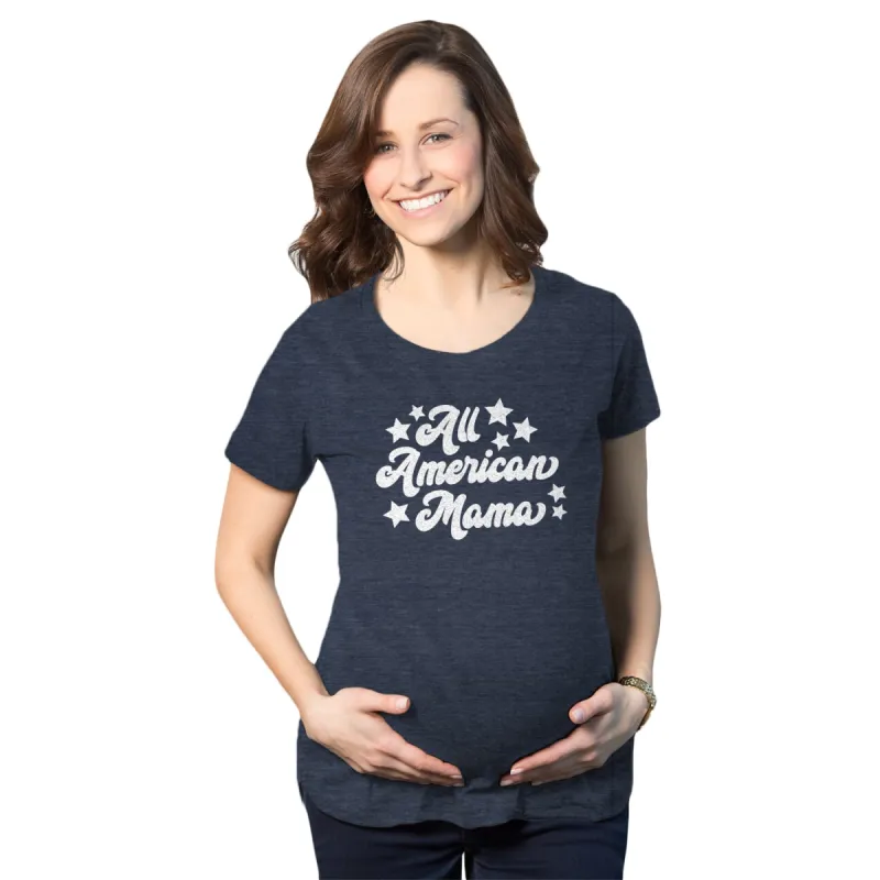 All American Mama Maternity T Shirt sold by Crazy Dog T-Shirts