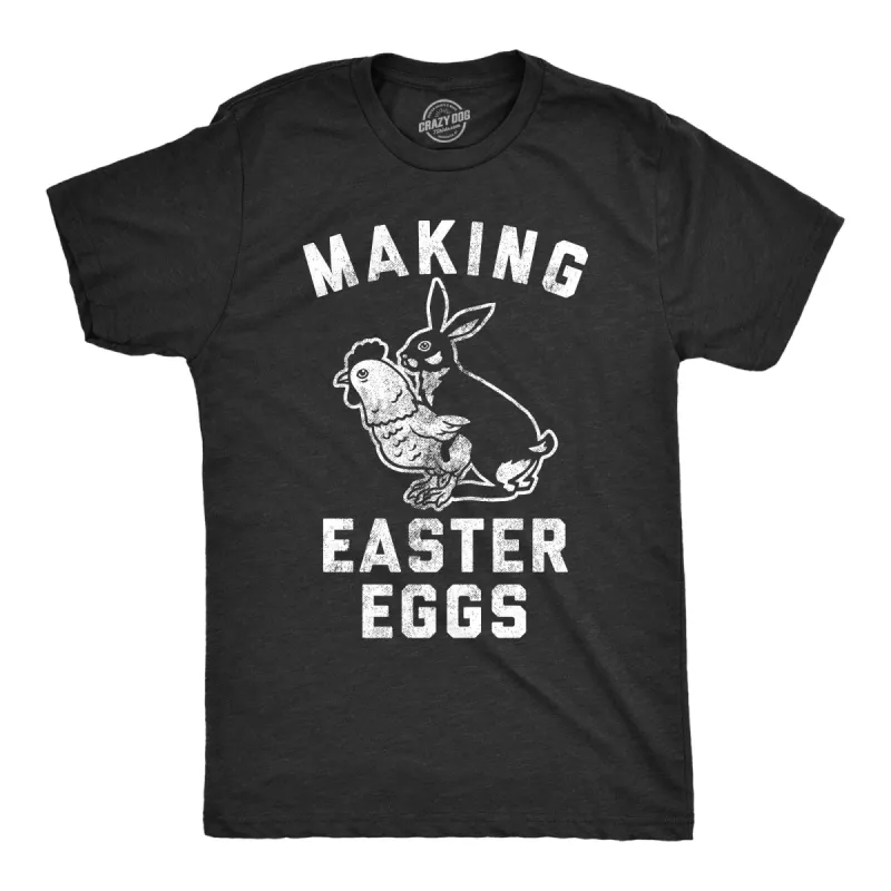 Making Easter Eggs Men's T Shirt sold by Crazy Dog T-Shirts