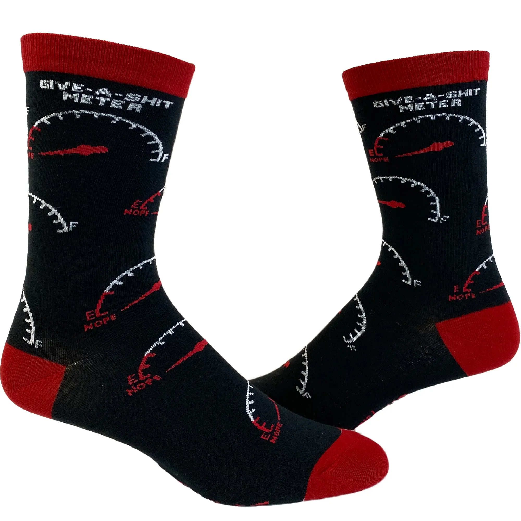 Mens Give-A-Shit Meter Socks sold by Crazy Dog T-Shirts