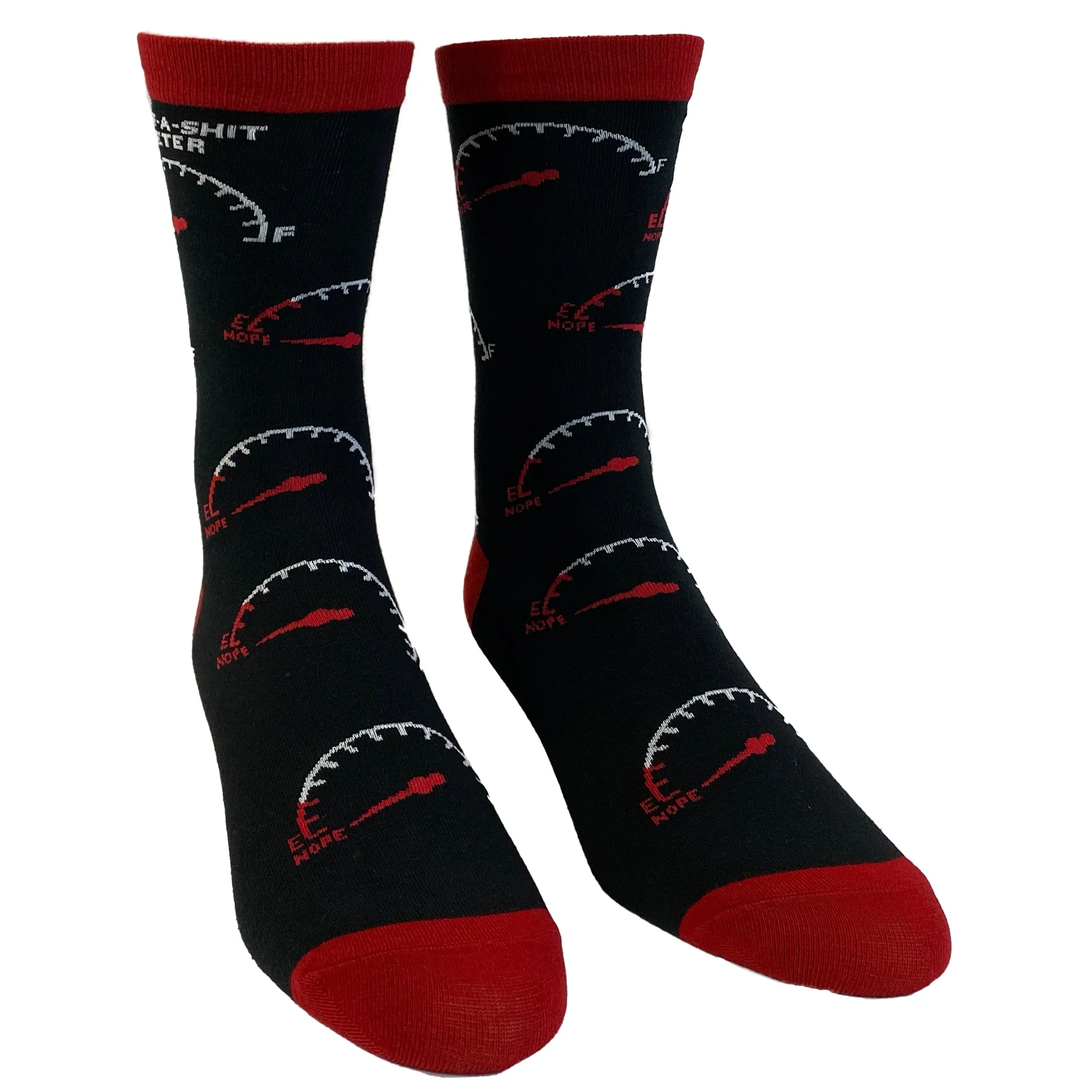 Mens Give-A-Shit Meter Socks sold by Crazy Dog T-Shirts product image thumbnail 2