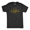 Beer Heart Beat Men's T Shirt sold by Crazy Dog T-Shirts