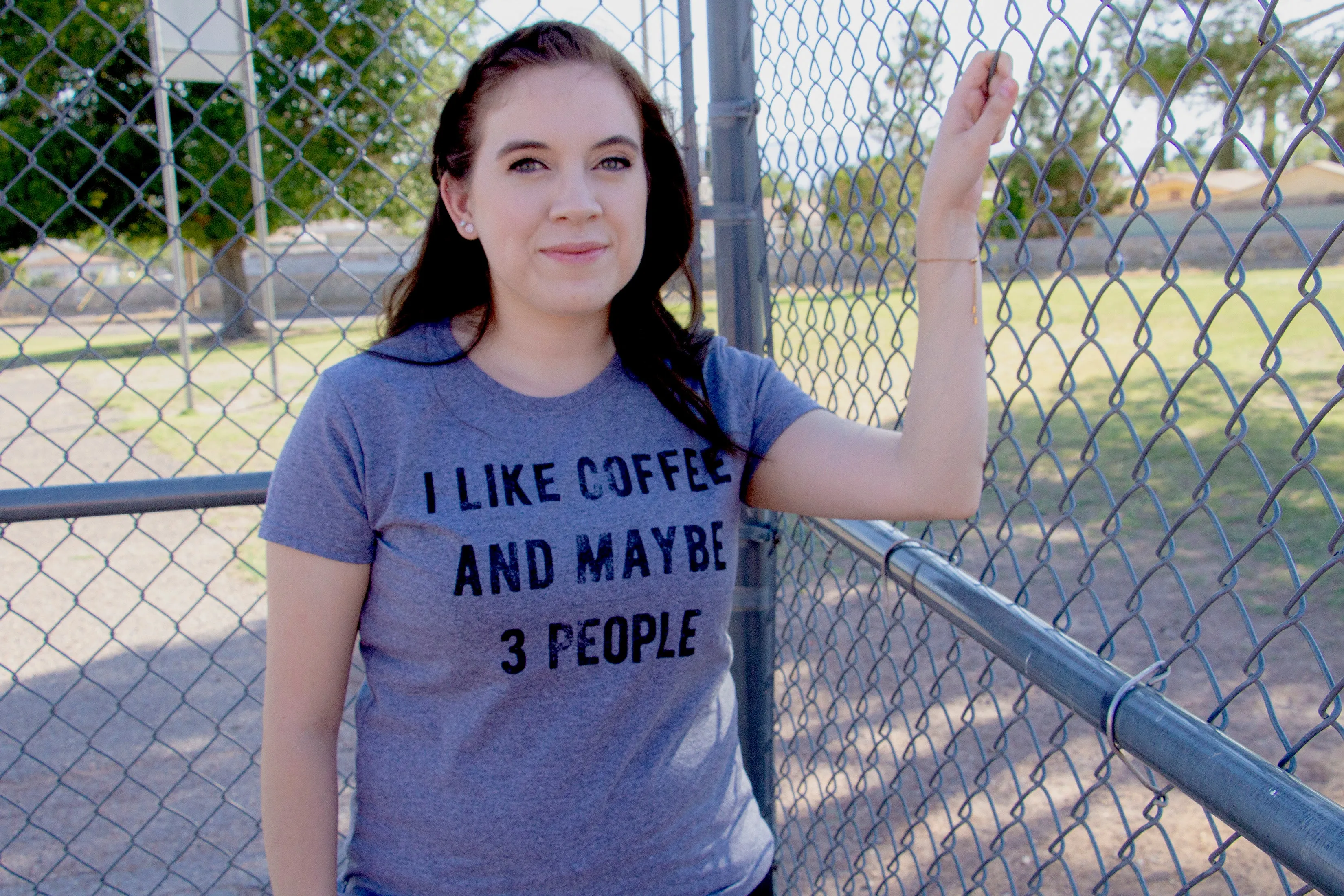 I Like Coffee And Maybe 3 People Women's T Shirt sold by Crazy Dog T-Shirts product image thumbnail 4