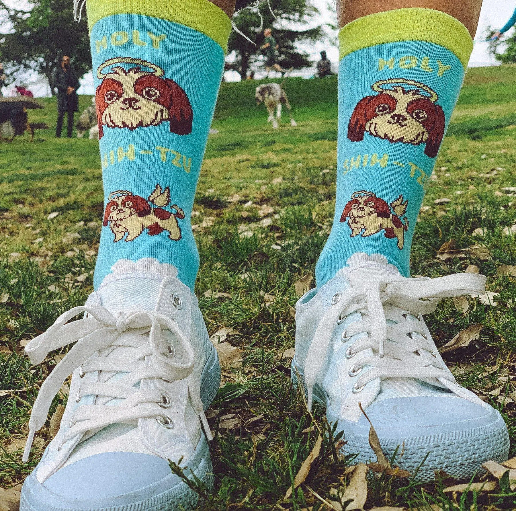 Womens Holy Shih-Tzu Socks sold by Crazy Dog T-Shirts product image thumbnail 5