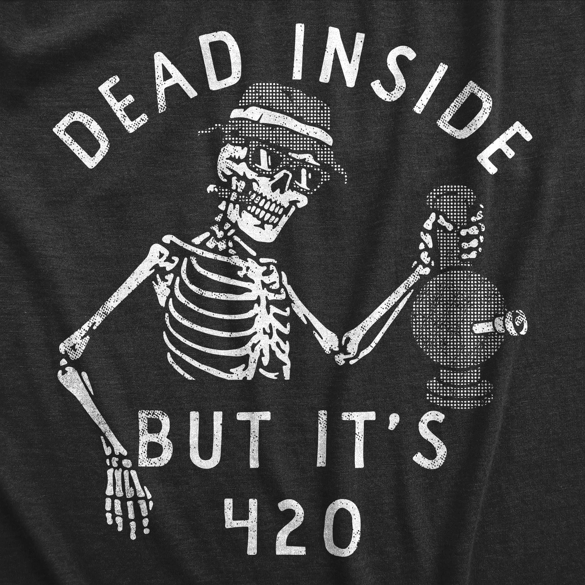 Dead Inside But Its 420 Men's T Shirt sold by Crazy Dog T-Shirts product image thumbnail 2