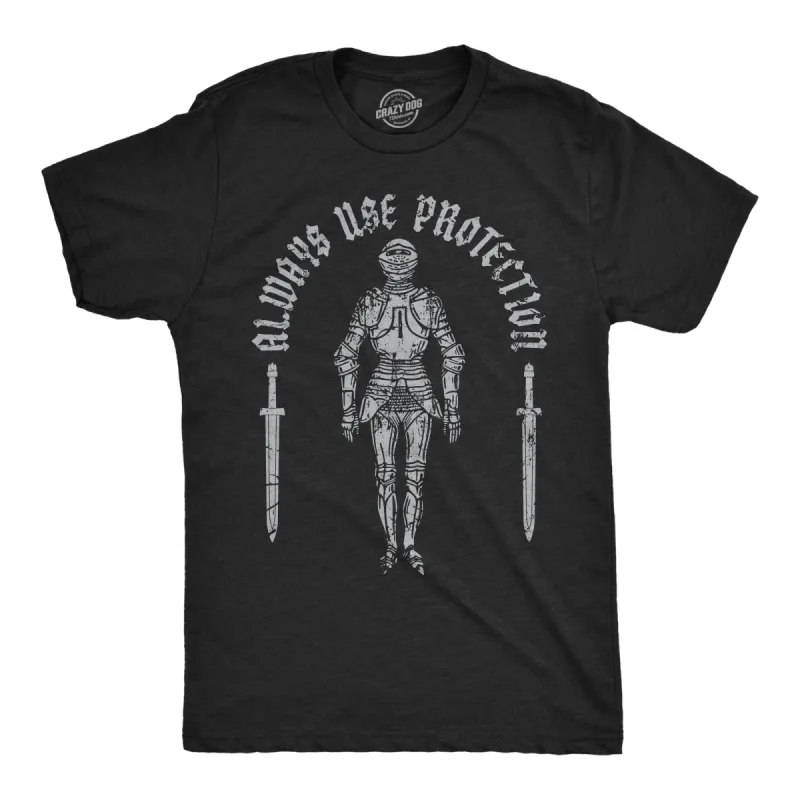 Always Use Protection Armor Men's T Shirt sold by Crazy Dog T-Shirts
