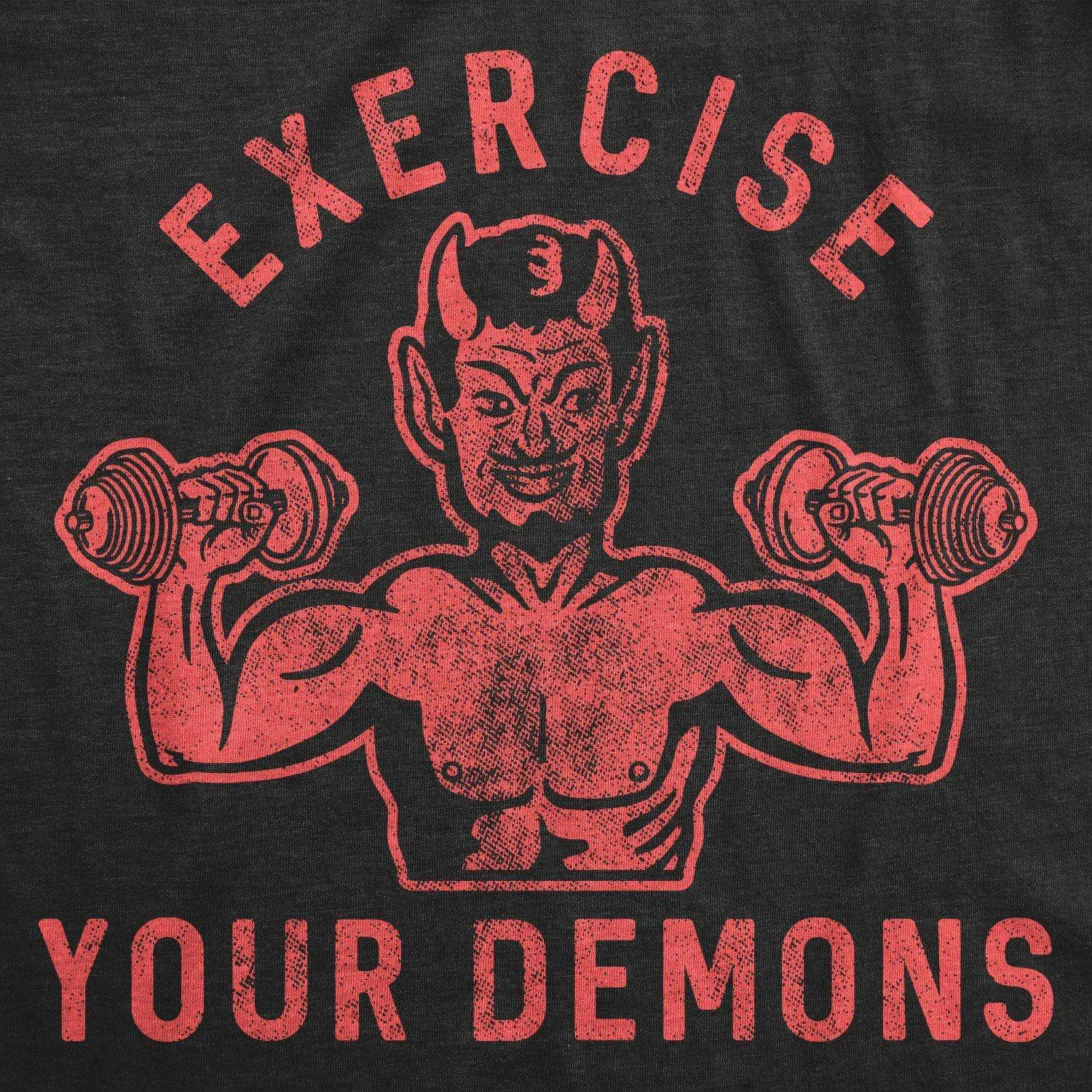 Exercise Your Demons Men's T Shirt sold by Crazy Dog T-Shirts product image thumbnail 2