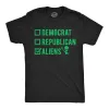 Voting Ballot Aliens Men's T Shirt sold by Crazy Dog T-Shirts