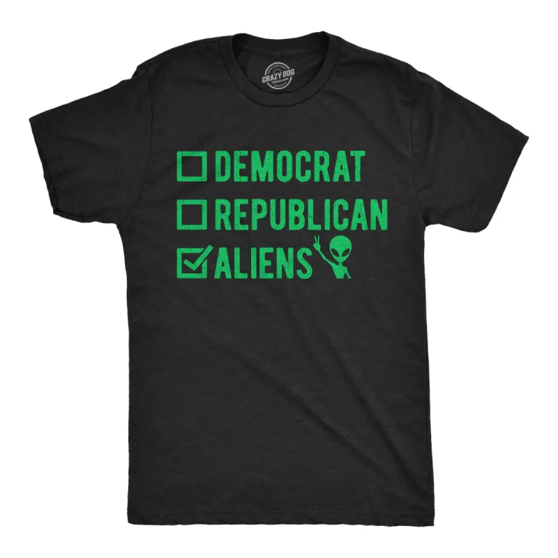 Voting Ballot Aliens Men's T Shirt sold by Crazy Dog T-Shirts