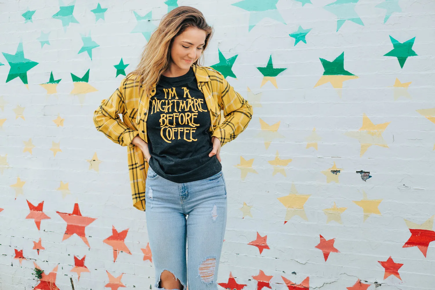 I'm A Nightmare Before Coffee Women's T Shirt sold by Crazy Dog T-Shirts product image thumbnail 3