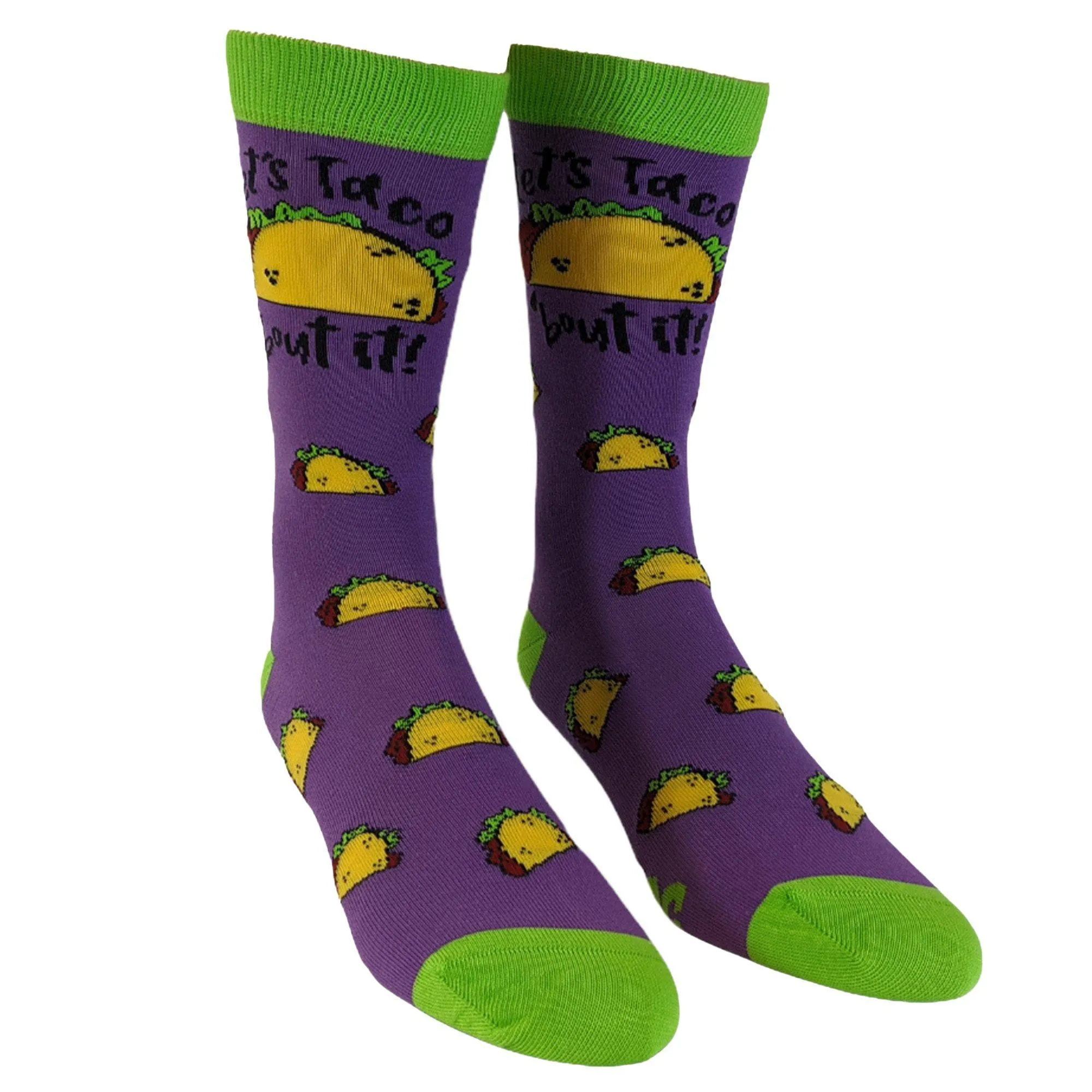 Womens Let's Taco Bout It Socks sold by Crazy Dog T-Shirts product image thumbnail 2