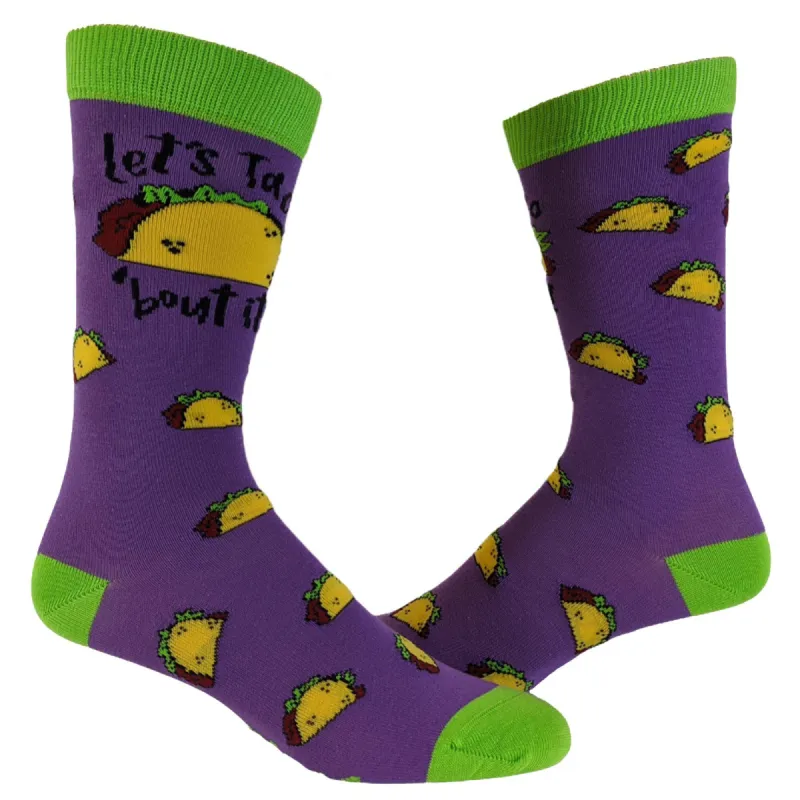 Womens Let's Taco Bout It Socks sold by Crazy Dog T-Shirts