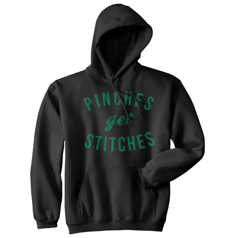 Pinches Get Stitches Hoodie sold by Crazy Dog T-Shirts