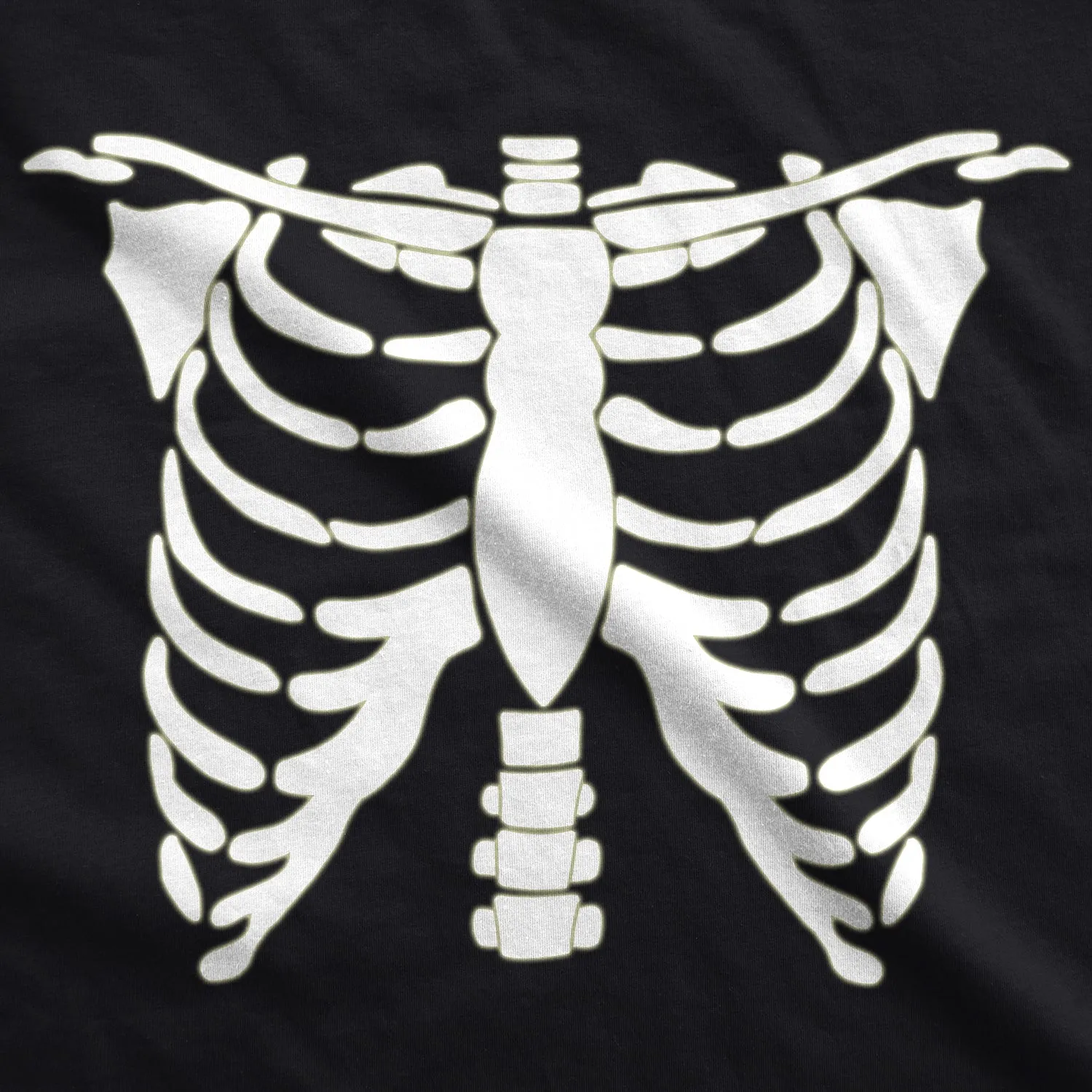 Glowing Skeleton Rib Cage Halloween Women's T Shirt sold by Crazy Dog T-Shirts product image thumbnail 2