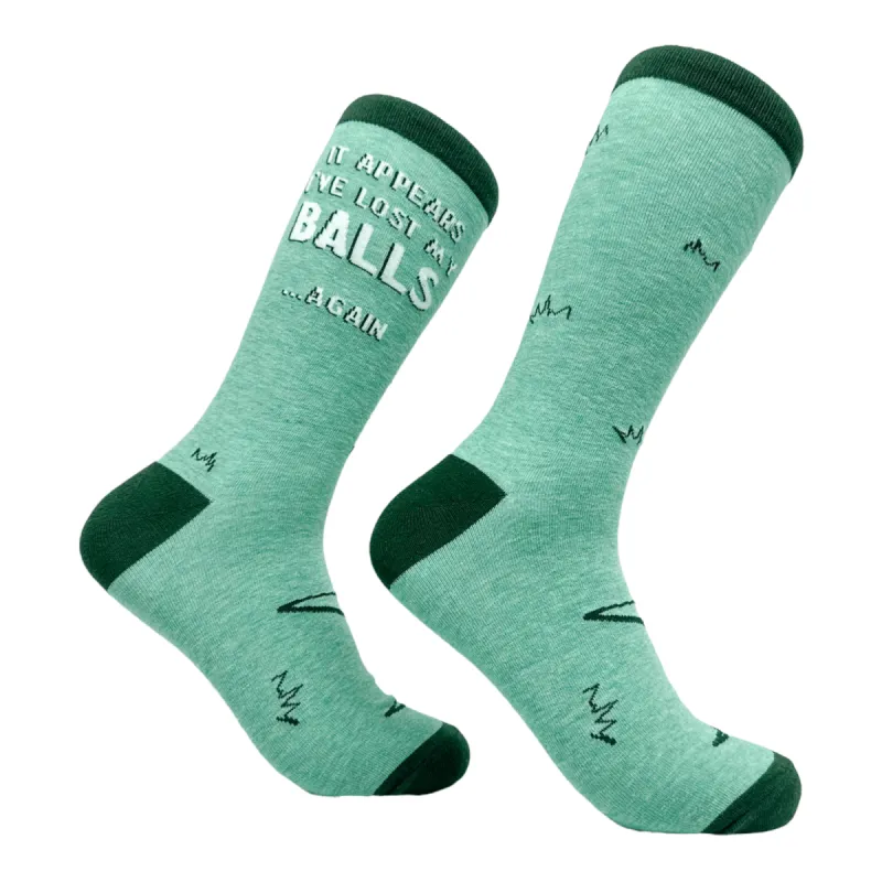 Men's It Appears Ive Lost My Balls Again Socks sold by Crazy Dog T-Shirts