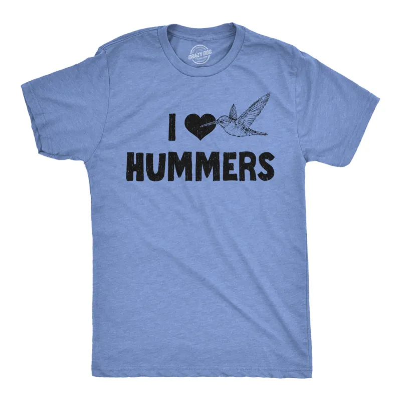 I Heart Hummers Men's T Shirt sold by Crazy Dog T-Shirts