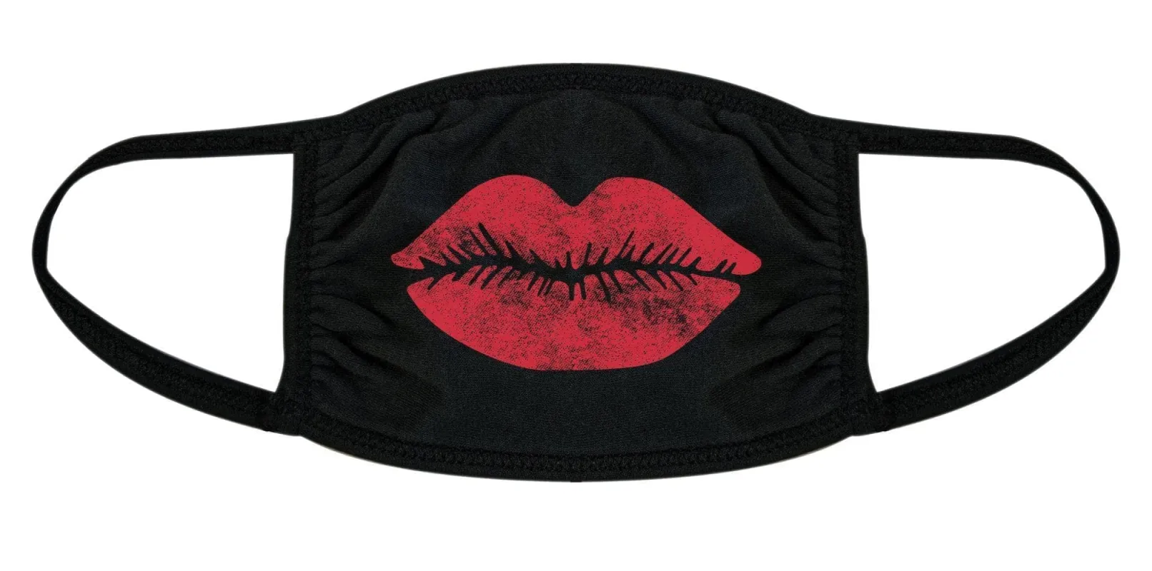 Big Lips Face Mask Mask sold by Crazy Dog T-Shirts