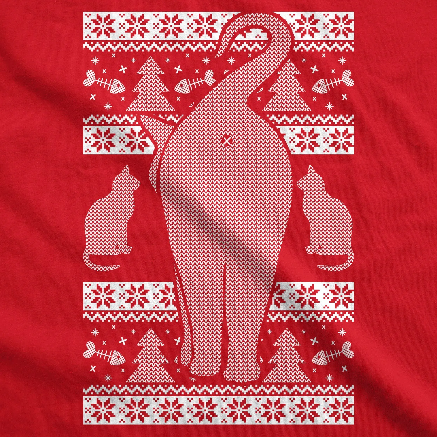 Festive Feline Butt Women's T Shirt sold by Crazy Dog T-Shirts product image thumbnail 2