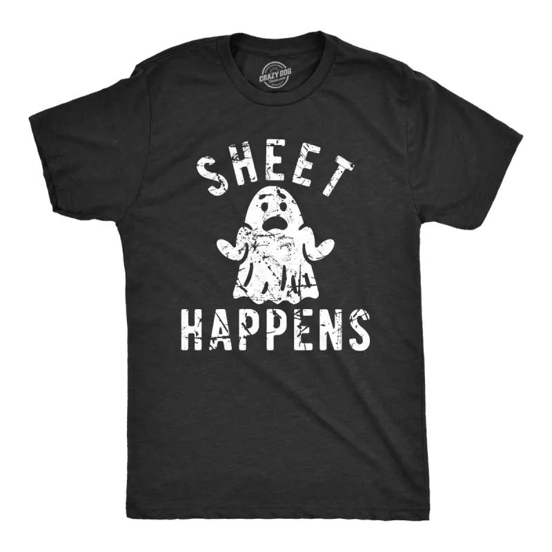 Sheet Happens Men's T Shirt sold by Crazy Dog T-Shirts