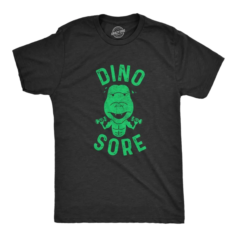 Dino Sore Men's T Shirt sold by Crazy Dog T-Shirts