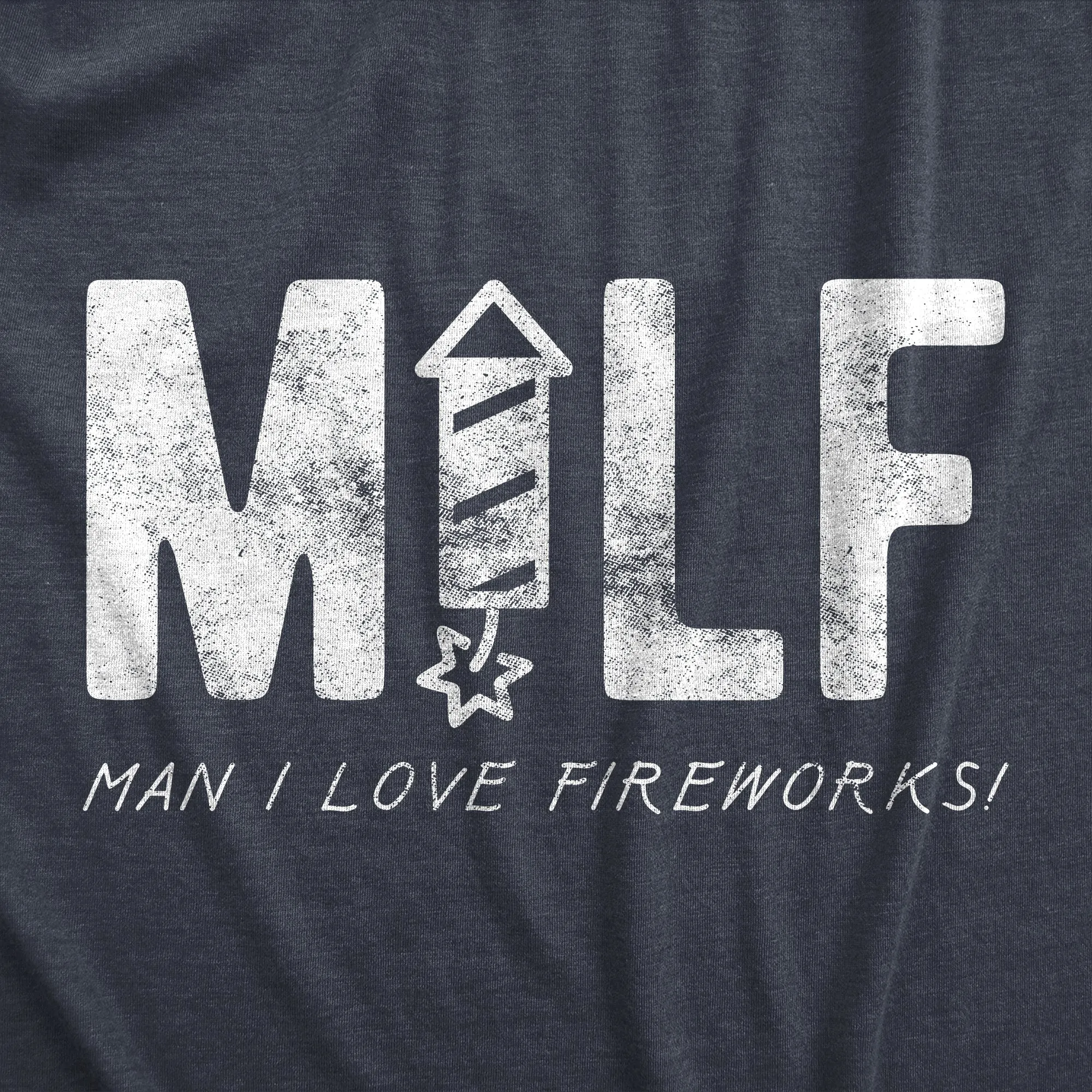 MILF Man I Love Fireworks Men's T Shirt sold by Crazy Dog T-Shirts product image thumbnail 2