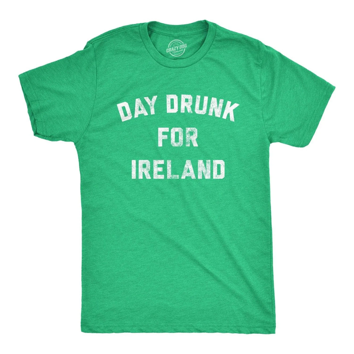 Day Drunk For Ireland Men's T Shirt sold by Crazy Dog T-Shirts