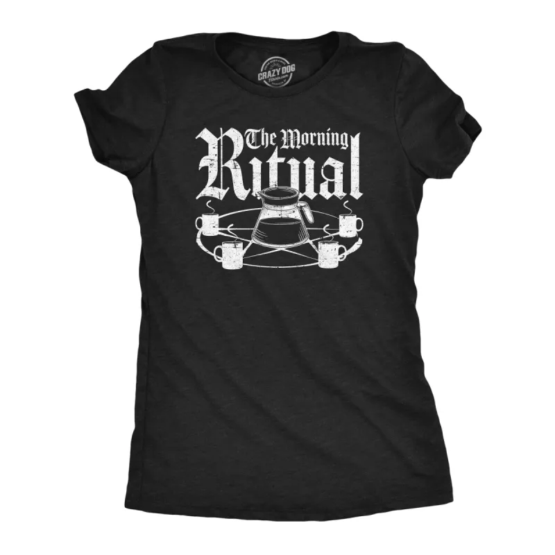 The Morning Ritual Women's T Shirt sold by Crazy Dog T-Shirts