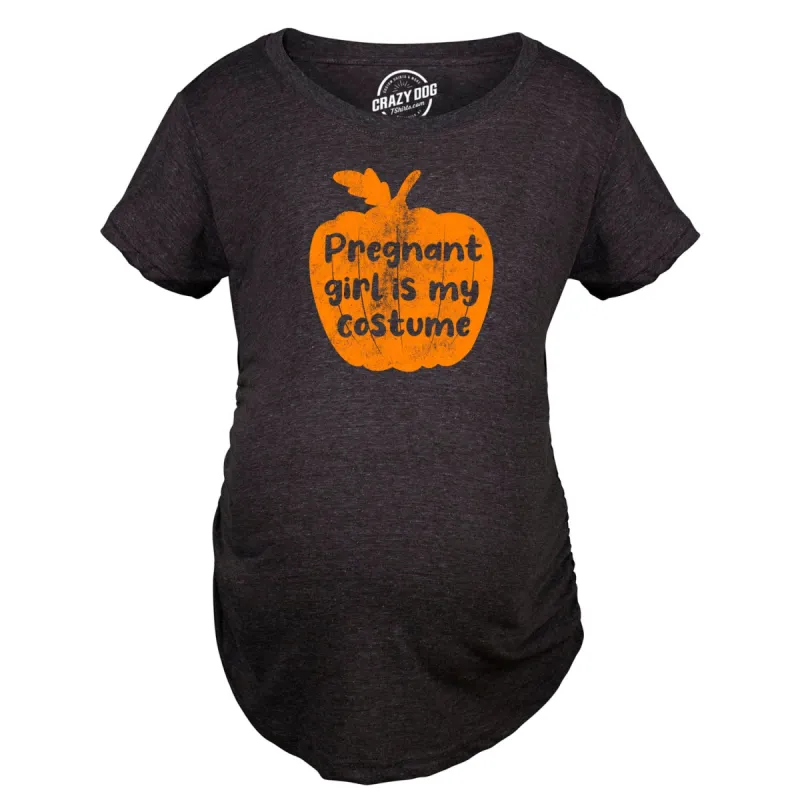 Pregnant Girl Costume Maternity T Shirt sold by Crazy Dog T-Shirts