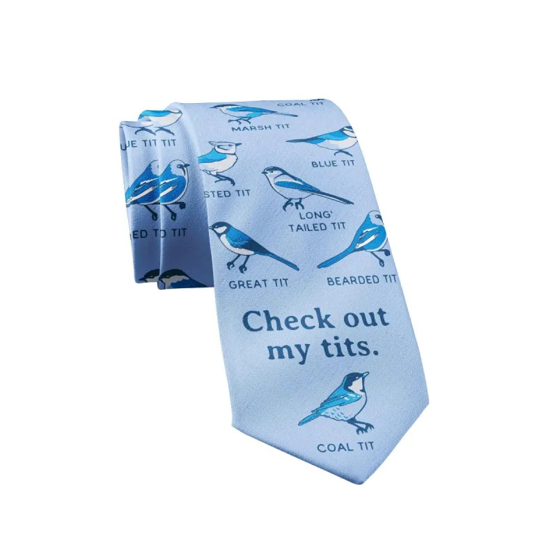 Check Out My Tits Neck Tie Tie sold by Crazy Dog T-Shirts