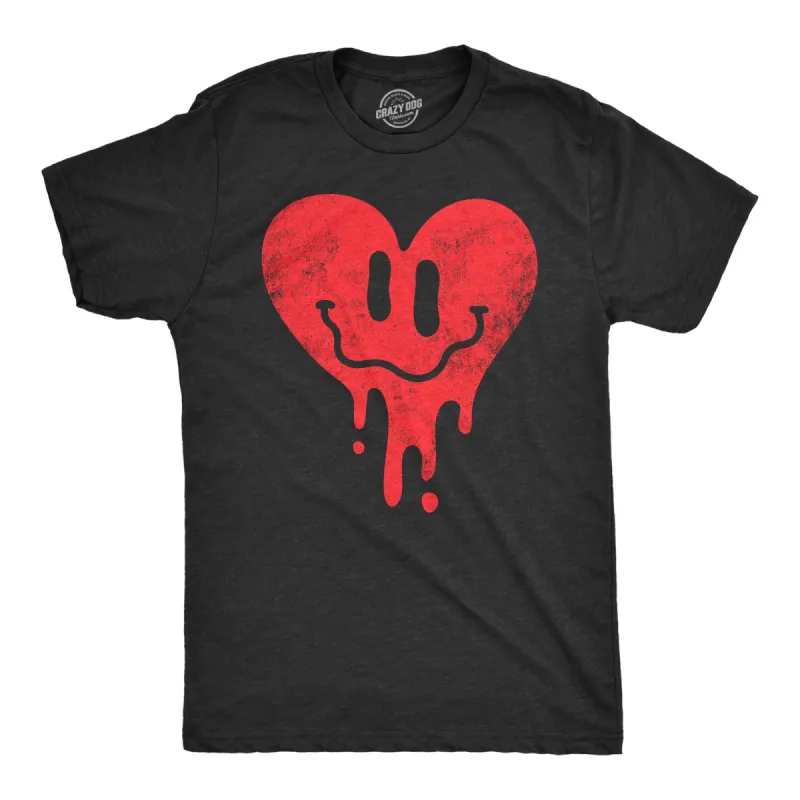 Dripping Heart Face Men's T Shirt sold by Crazy Dog T-Shirts