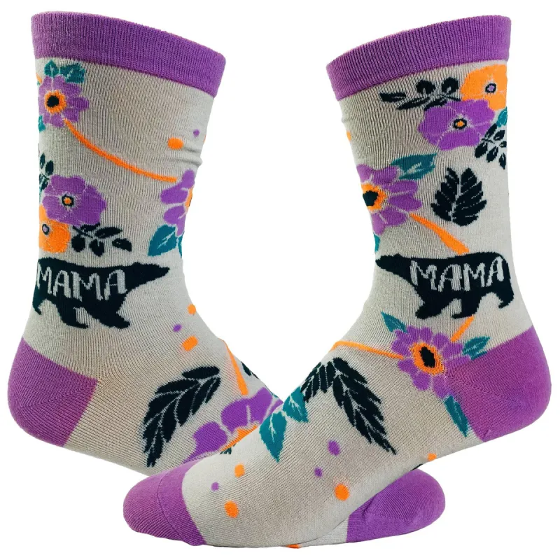 Womens Mama Bear Socks sold by Crazy Dog T-Shirts