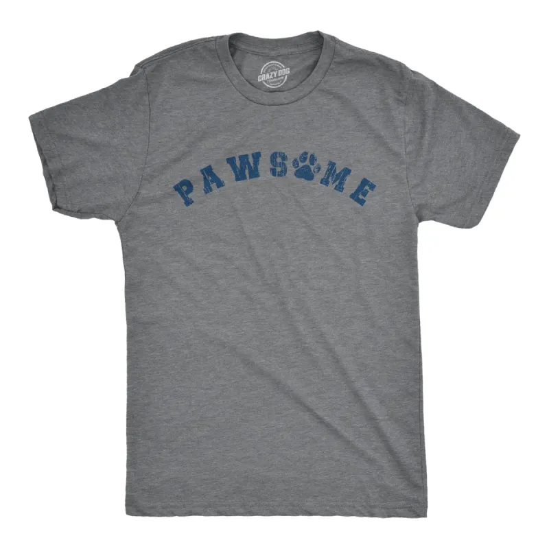 Pawsome Men's T Shirt sold by Crazy Dog T-Shirts