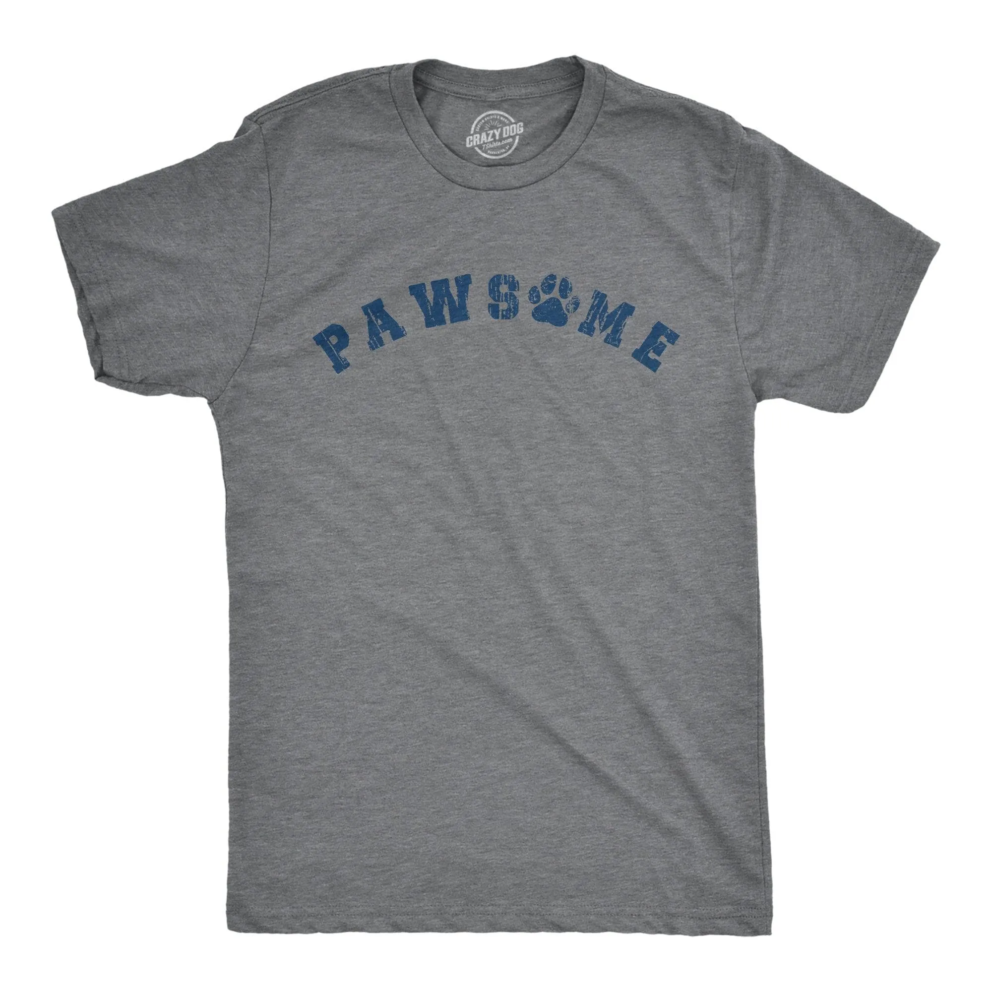 Pawsome Men's T Shirt sold by Crazy Dog T-Shirts