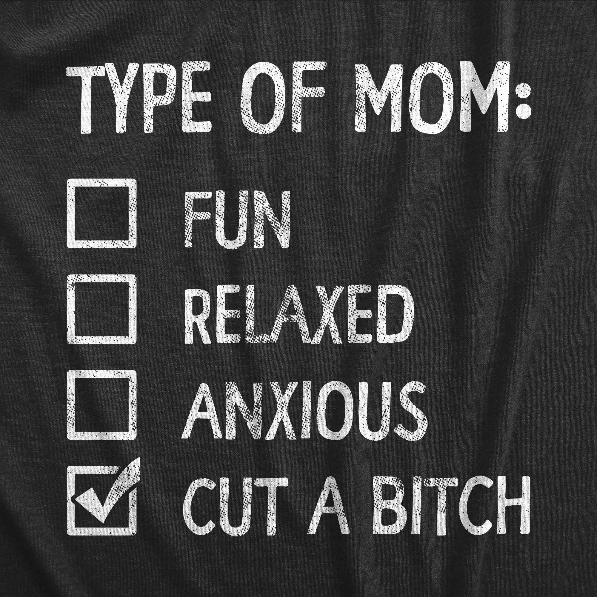 Type Of Mom Cut A Bitch Women's T Shirt sold by Crazy Dog T-Shirts product image thumbnail 2