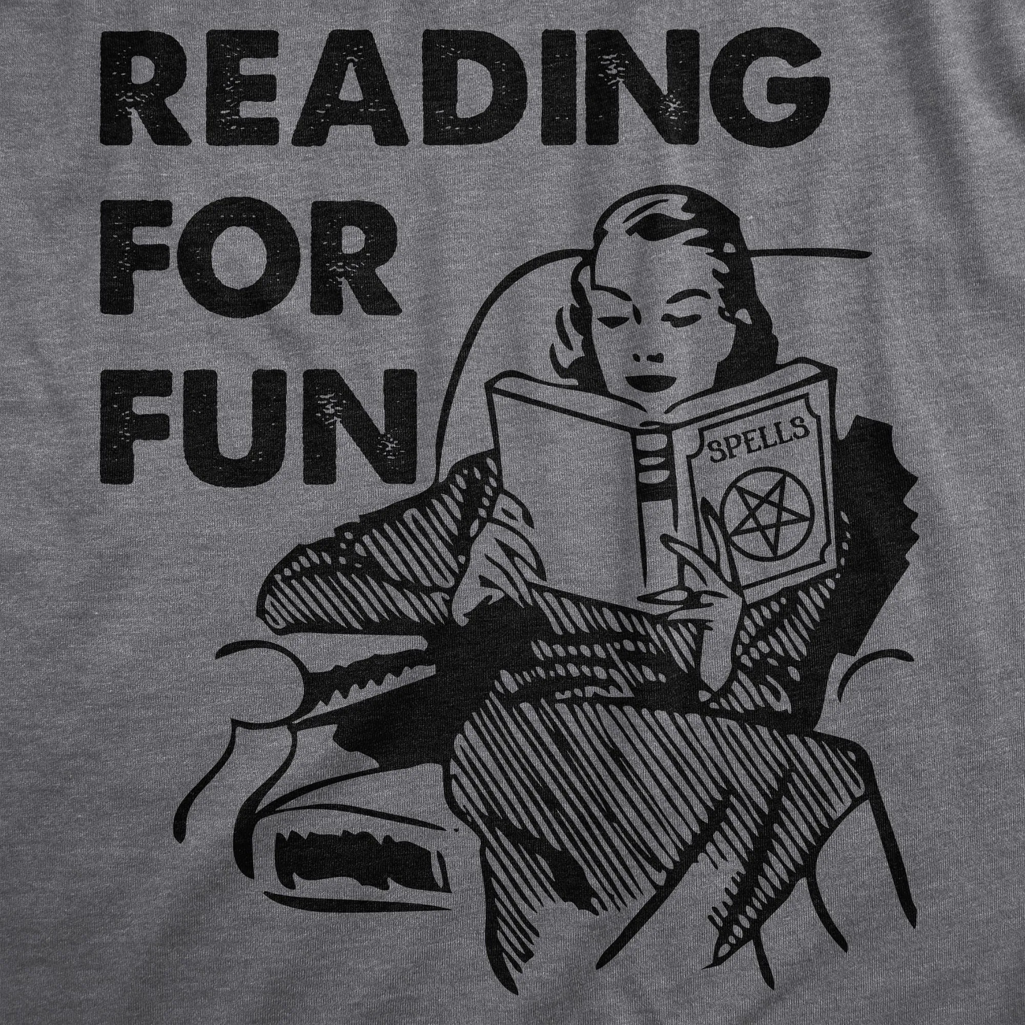 Reading For Fun Women's T Shirt sold by Crazy Dog T-Shirts product image thumbnail 2